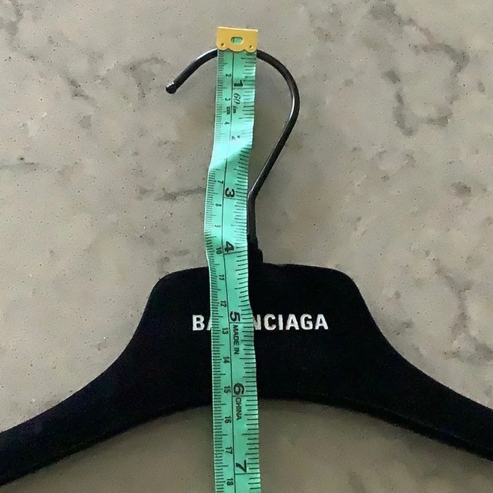 BALENCIAGA Black velvet/ suede hanger
